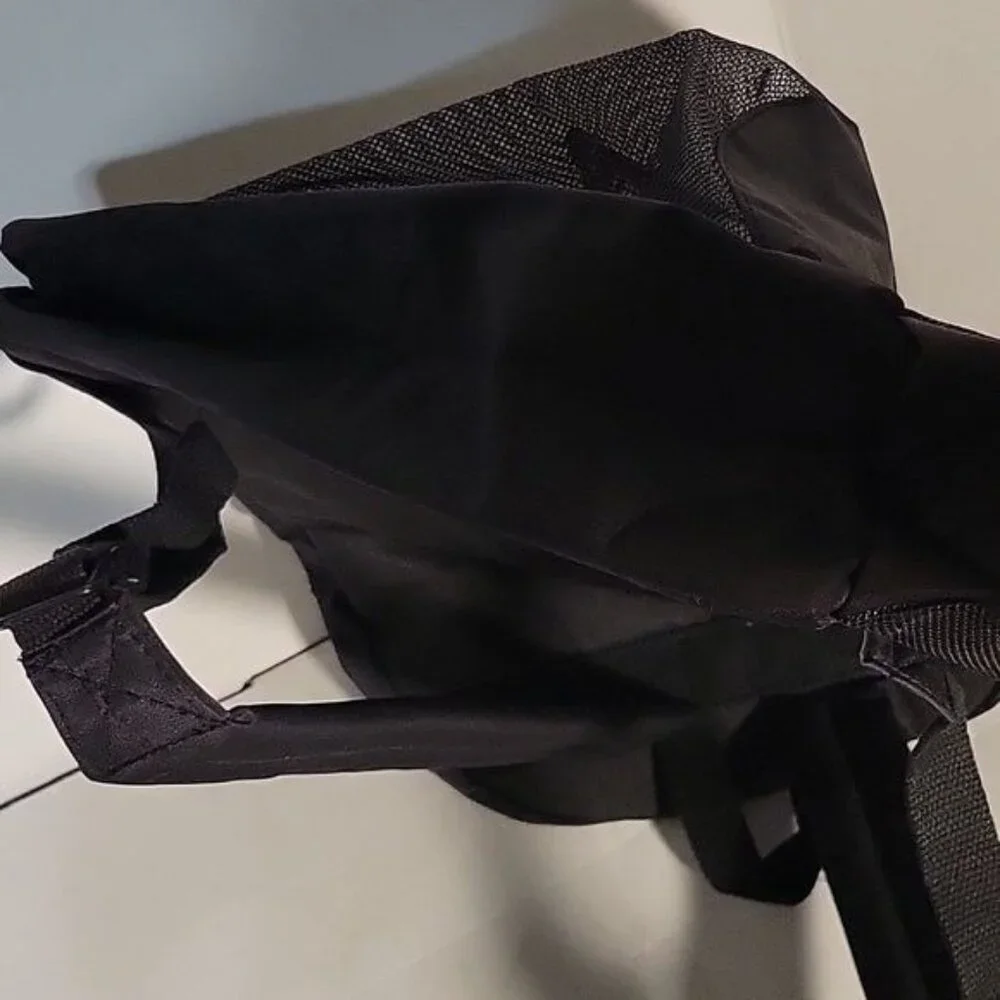 K-Cliffs Black Backpack with Water Bottle Mesh Pockets Padded Straps Hiking Bag